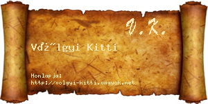 Völgyi Kitti névjegykártya